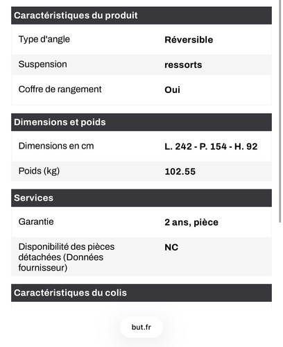 Canapé angle - un,