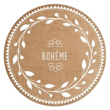 Set de table rond en toile de