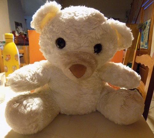 Ours peluche blanc cm - en, 40