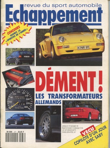 Echappement 277 1991 - 11/1991,
