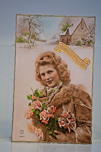 Cpa carte postal - carte,
