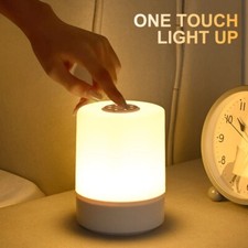 Lampe de chevet compacte pour Table Jaune Tactile LED USB 3 modes de variation