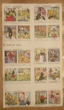 PLANCHE IMAGES D'EPINAL - 20 devinettes, Probable original réédité, année ?.