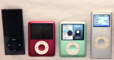 Lot De 4 Ipod Nano 2x 8GB A1236, 1X 4GB A119, 1X 8GB A1320 1 Works 3 Pour Repair