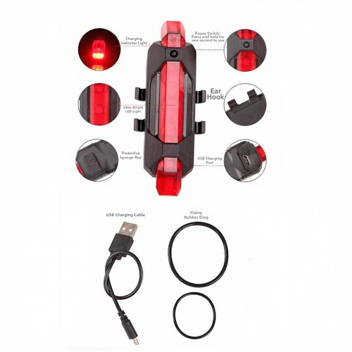 Feu arrière led - arrière, vélo