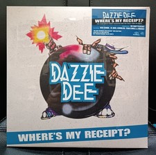 DAZZIE DEE WHERE'S MY RECEIPT TRANSPARANT BLUE VINYL RAP G-FUNK ICE CUBE