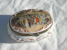 Pilulier porcelaine de Limoges à décors Révolutionnaire Serment du jeu de Paume