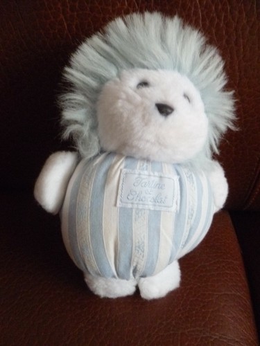 Herisson peluche bleu - peluche,
