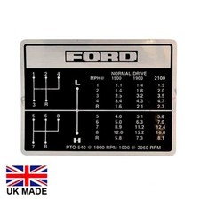 Autocollant De Changement De Vitesse Pour Tracteurs FORD 4000 5000 7000 4600.