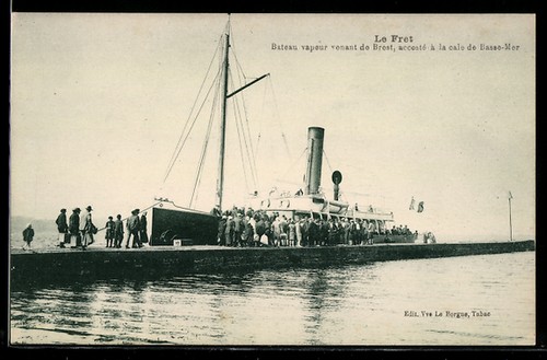 Cpa fret bateau vapeur - le,