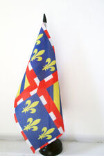 DRAPEAU DE TABLE BOURGOGNE 21x14cm - PETIT DRAPEAUX 14 x 21 cm BOURGUIGNON - FRA
