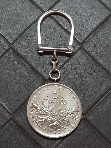 Porte clé francs argent - porte,