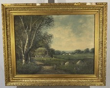 Lucien HENRY (1850-1896) huile sur toile  LA COMMUNE SYDNEY AUSTRALIE BARBIZON