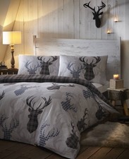 Cerf Tartan Carreaux Gris