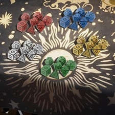 7 pièces jeu de table de dés