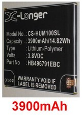 Batterie 3900mAh type HB496791EBC Pour Huawei Ascend Mate,  MT1-U0, MT1-U06
