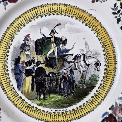 Assiette gien 1822 1829 - assiette,