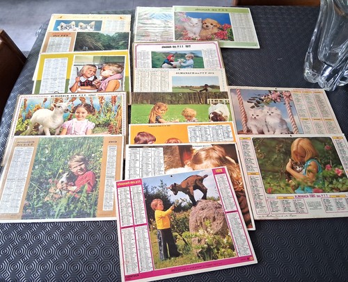 Lot calendriers la poste - calendriers,