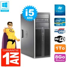 PC HP 8100 Tour Core i5-650 RAM 8Go Disque 1To Graveur DVD Wifi W7