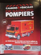 FASCICULE CAMIONS VEHICULES SAPEURS POMPIERS N°56 SOUTIEN MEDICAL RENAULT G 230