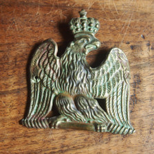 EMPIRE PLAQUE DE GIBERNE TROUPE DES GRENADIERS À PIED DE LA GARDE IMPÉRIALE