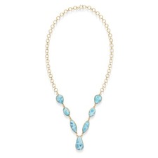 Collier goutte Larimar