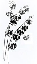 POCHOIR PLASTIQUE 26*18cm : fleurs (119)