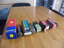 5 LAMPES TUBES TSF ANCIENS AVEC BOITES