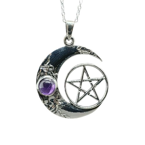Collier pendentif améthyste