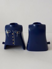 Playmobil lot 2 bustes de personnage femme police policier custom création