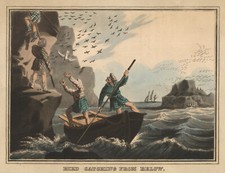 1813 Gravure Marine Chasse aux