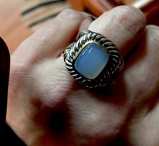 Moonstone cabochon ring - cabochon, by