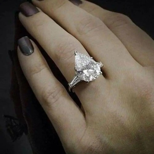 Belle bague diamant - bague, cz