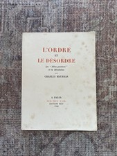Charles Maurras - L’ordre Et