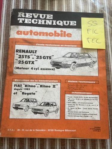 Revue technique renault 0 - technique, 2.0