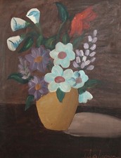 Tableau ancien huile fauve