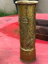 Travail de poilu Artisanat tranchée -Vase - BOIS LE PRETRE  - WW1