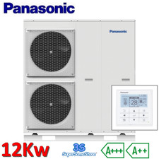 3S PANASONIC AQUAREA MONOBLOC 12,0 KW - POMPE A CHALEUR 220V FROID ET CHAUD