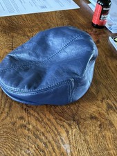 Casquette En Cuir Souple Bleue