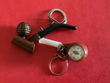 lot de 2 portes clefs pipe - Cigarette - Vintage Keychain