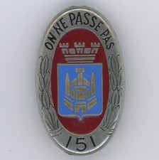 Infanterie  151° RI  On ne passe pas Delsart H 117