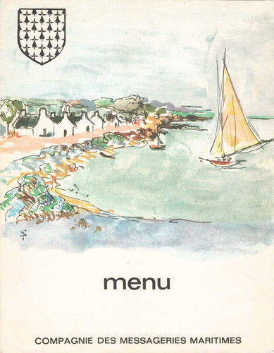 Vieux papier menu compagnie - vieux,