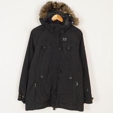 Veste parka femme HELLY HANSEN taille L à capuche noire rembourrée polyester ...
