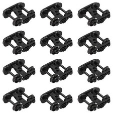 12pcs Modèles Ferroviaires Échelle HO 1:87 Bogies POM avec Roues en Plastique