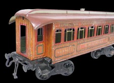Train echelle 1  1920 BING wagon lit / jouet ancien