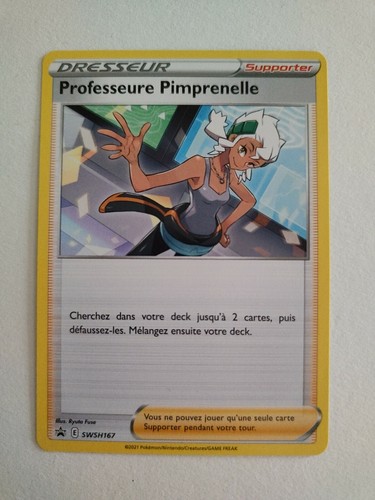 Carte pokémon professeure - carte,