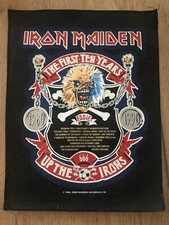 iron maiden the first ten years dossard/back patch