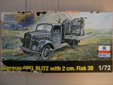 Maquette Véhicule 1/72 ESCI Ref 8052 Opel Blitz et Flak 38