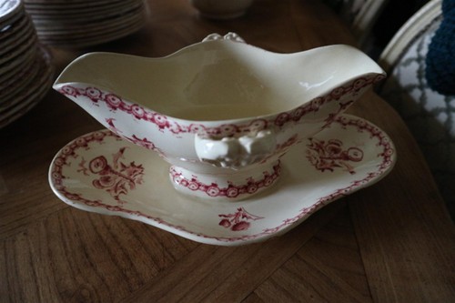 Ancienne sauciere porcelaine - 1,