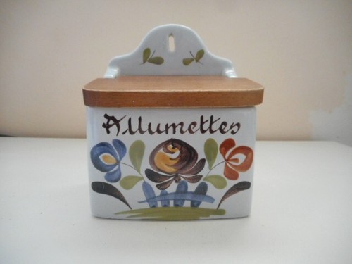 Porte allumettes faience de - faience,